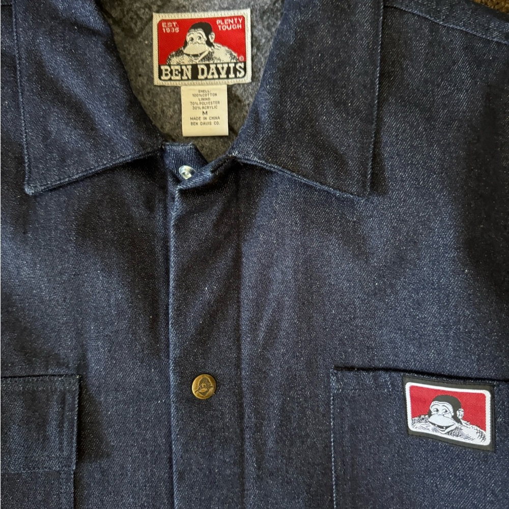 Ben Davis Men's Dark Blue Shirt Jacket